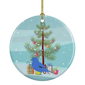 Bunting Merry Christmas Ceramic Ornament Christmas Tree Hanging Decorations for Home Christmas Holiday, Party, Gift, 3 in, Multicolor