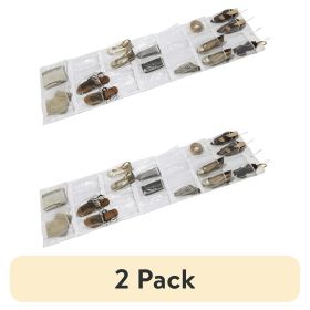 (2 pack) 26-Pocket Clear PEVA Hanging Shoe Organizer