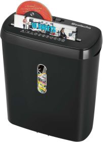 Woolsche Home Office Paper Shredder-10-Sheet Strip Cut with 3.17-Gallon Basket - P-2 Security Level - CD & Credit Card Shredder - Durable & Fast