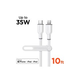 Flexi PRO USB-C to Lightning Cable 10ft (Color: White)